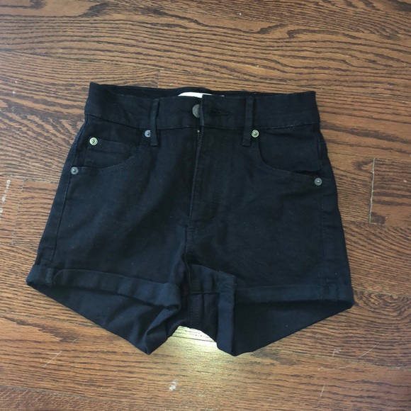 Black Jean shorts